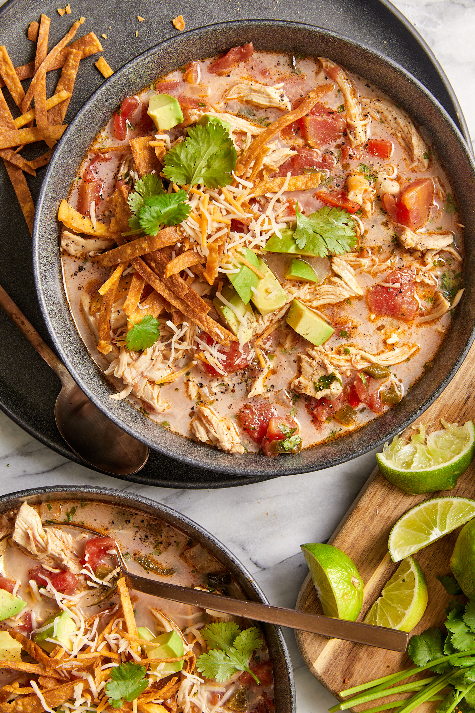 Creamy Chicken Tortilla Soup