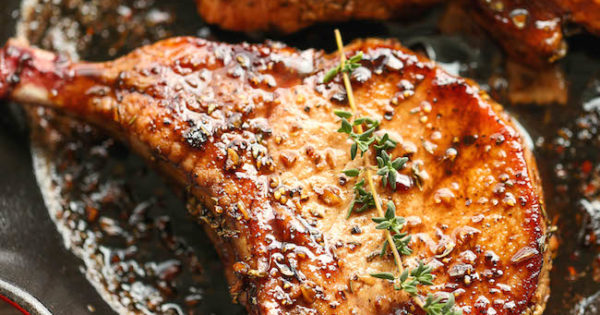 Easy Pork Chops With Sweet And Sour Glaze Damn Delicious