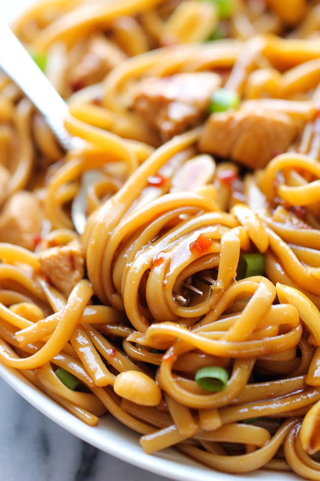 CPK's Kung Pao Spaghetti - A copycat recipe that you can make right at home in less than 20 minutes. And it tastes even better than the restaurant version!