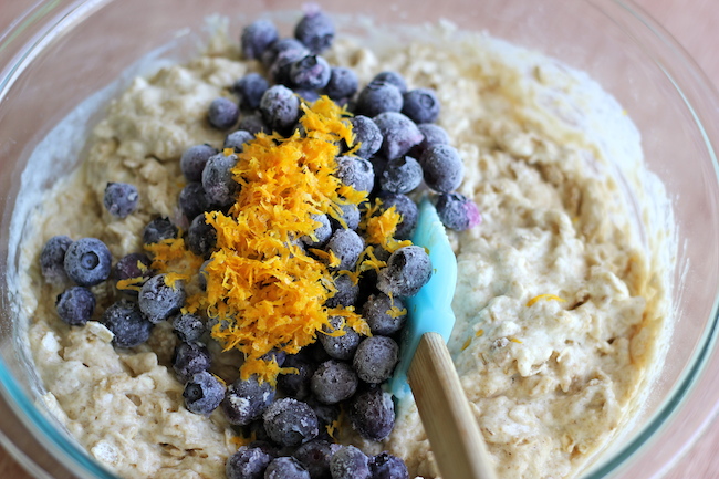 Blueberry Orange Oatmeal Muffins - Healthy, hearty muffins loaded with juicy blueberries and refreshing orange flavor!