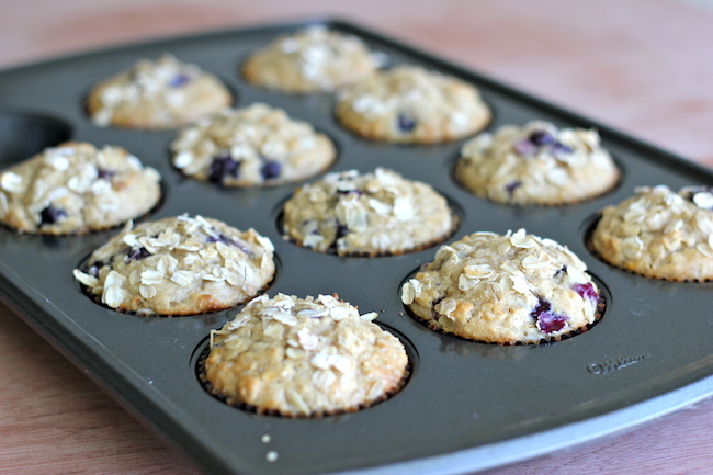 Blueberry Orange Oatmeal Muffins - Healthy, hearty muffins loaded with juicy blueberries and refreshing orange flavor!