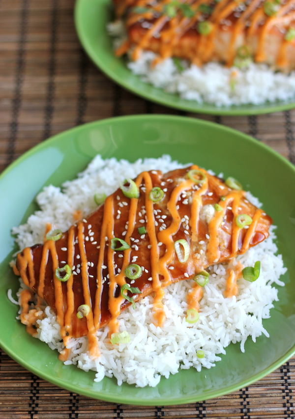 Teriyaki Salmon Rice Cooker, so easy to make that should please