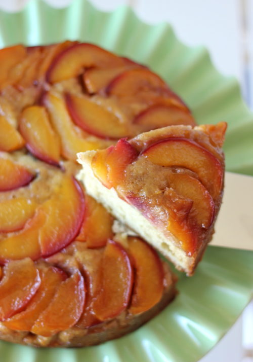 Nectarine UpsideDown Cake Damn Delicious