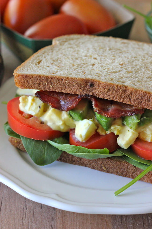 Egg Salad BLTA Sandwich - Damn Delicious