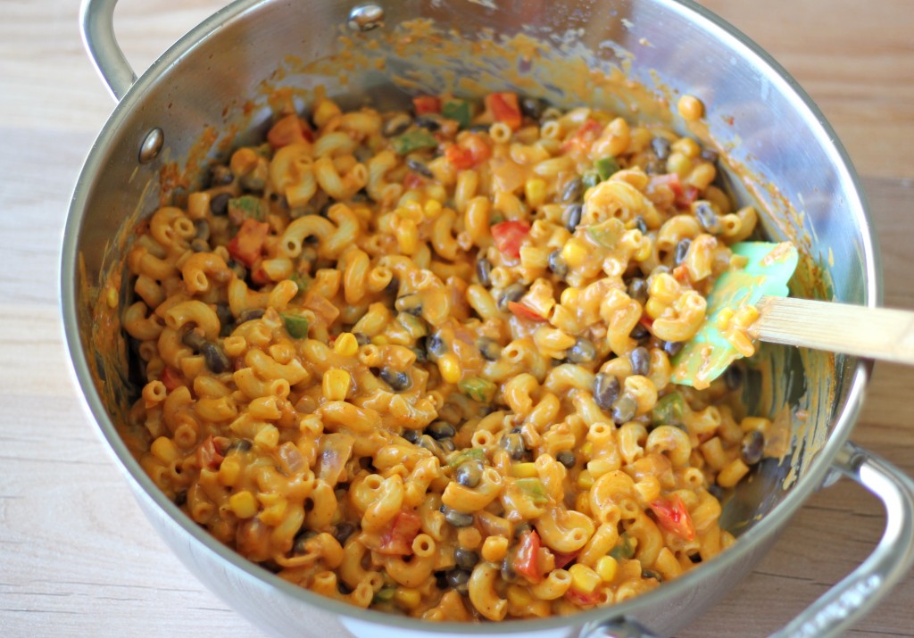 Chorizo Mac and Cheese - A fun tex-mex twist on the traditional mac and cheese that the whole family will love!