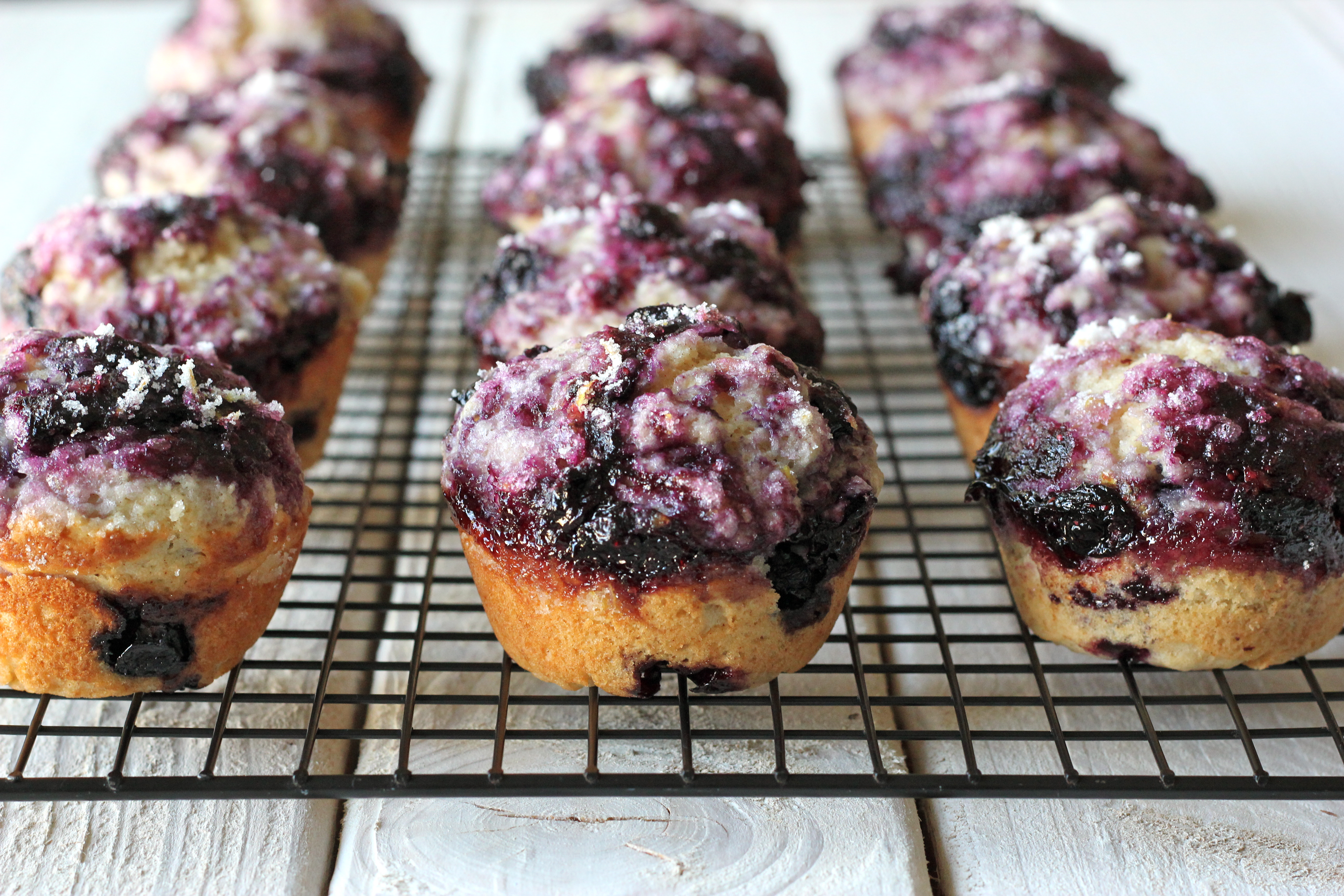 Blueberry Muffins with Blueberry Jam - Damn Delicious
