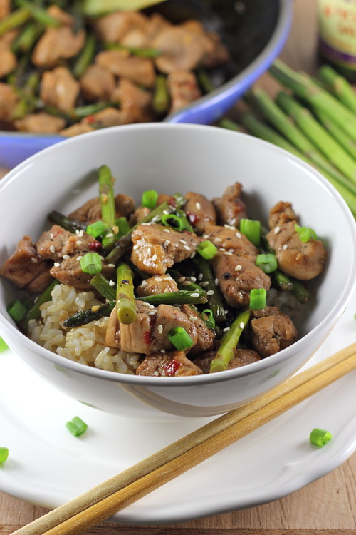 Pork and Asparagus with Hoisin Sauce