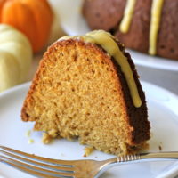 Pumpkin Bundt Cake with Glaze - Lauren's Latest