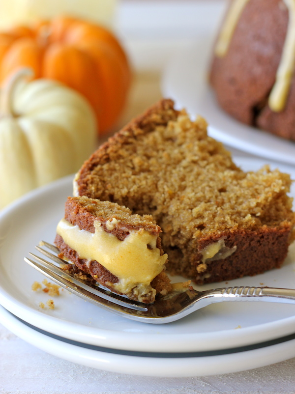 Pumpkin Bundt Cake with Pumpkin Glaze - A perfect fall cake that you'll want to make it all year long!