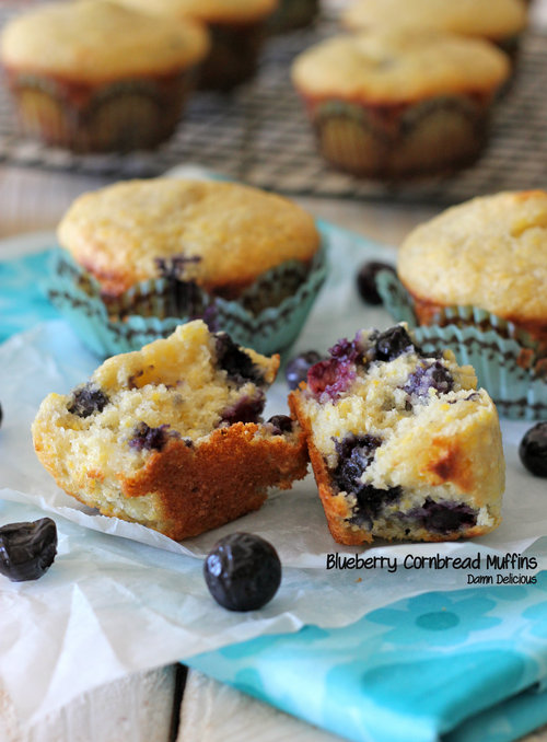 Blueberry Cornmeal Muffins