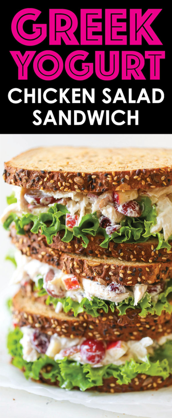 Greek Yogurt Chicken Salad Sandwich - Damn Delicious