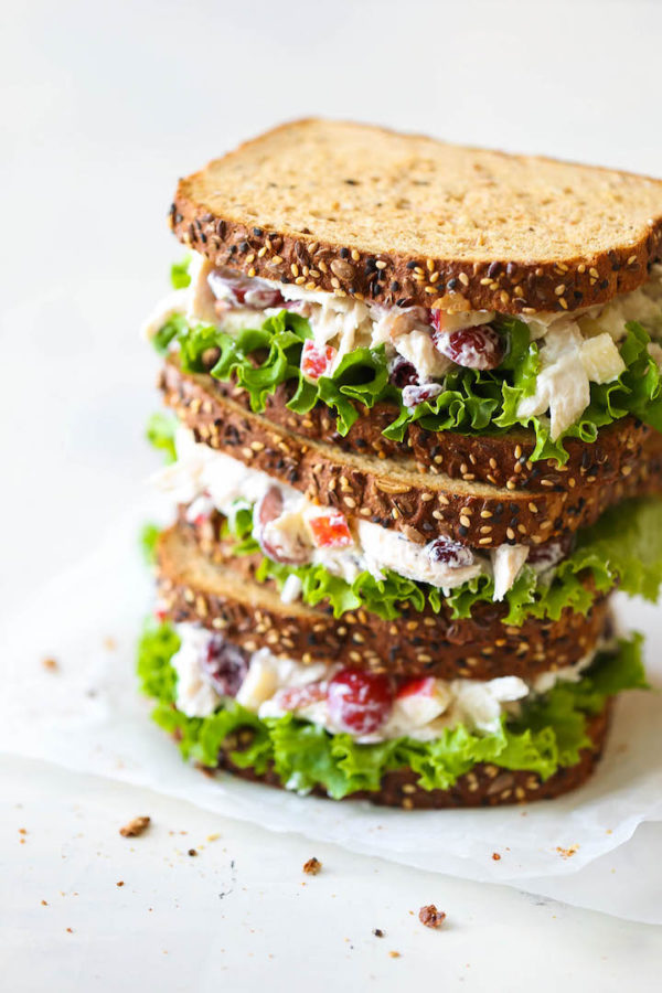 Greek Yogurt Chicken Salad Sandwich - Damn Delicious