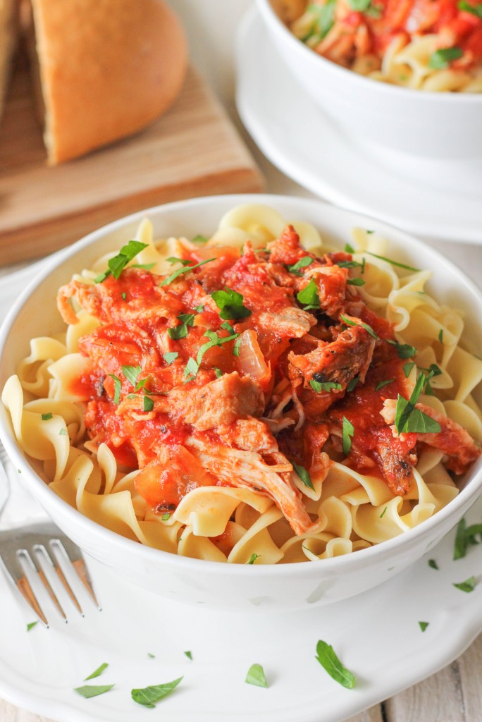 Slow Cooker Pork Ragu - Flavorful, tender pork easily made in the crockpot for a crowd pleasing dinner with such minimal effort!