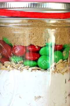 M&M Cookies in a Jar