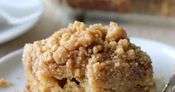 Coffee Cake With Crumble Topping And Brown Sugar Glaze Damn Delicious