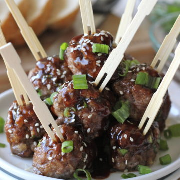 Hoisin Asian Meatballs - Damn Delicious