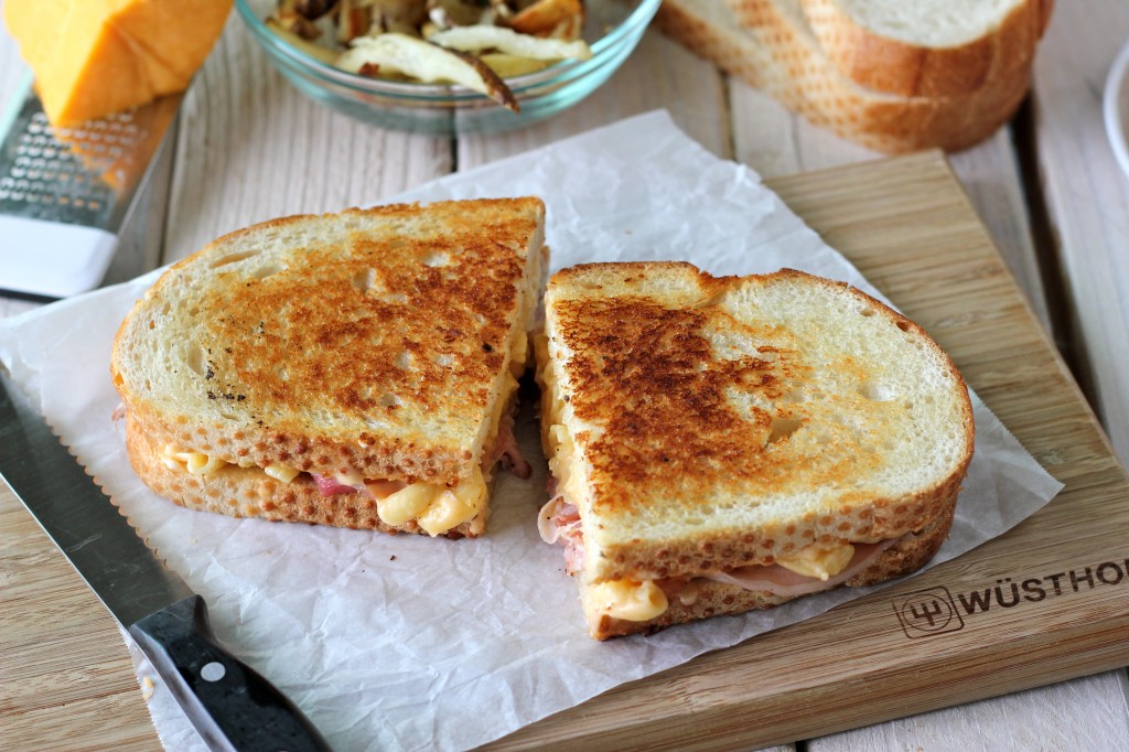 Pancetta Mac and Cheese Panini