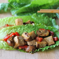 Spicy Tofu Lettuce Wraps