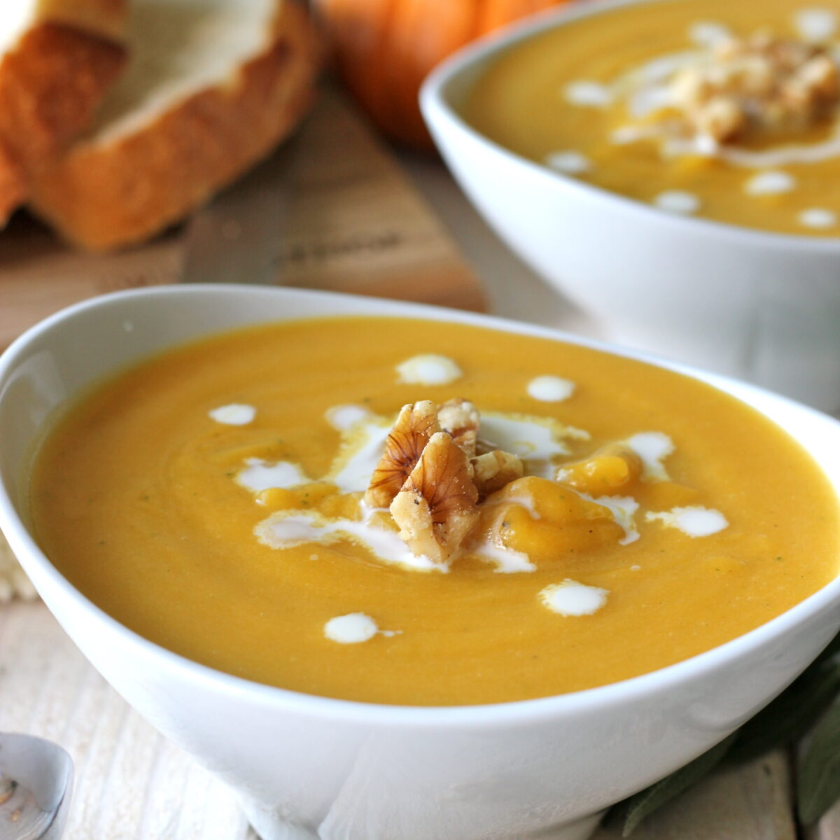 Roasted Butternut Squash And Sage Soup Damn Delicious