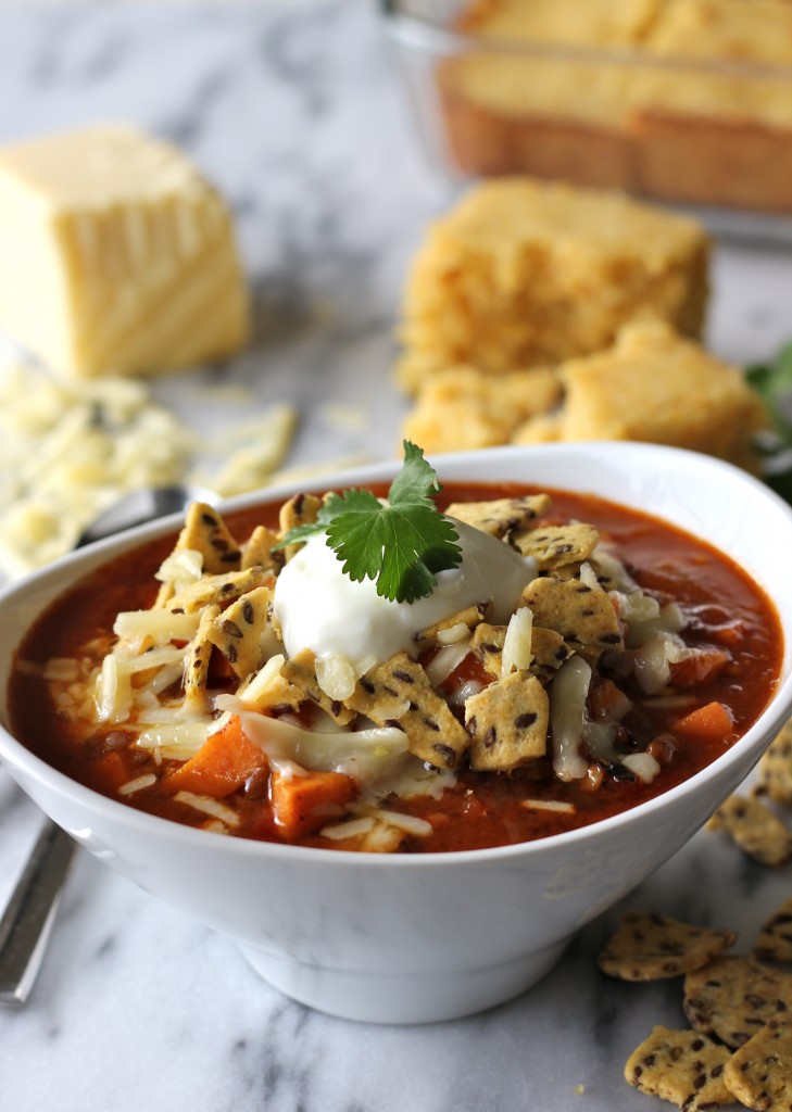 sweet potato and lentil chili (vegan)