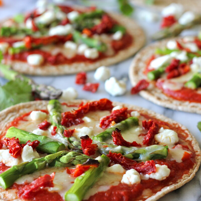 Whole Wheat Veggie Flatbread Pizza