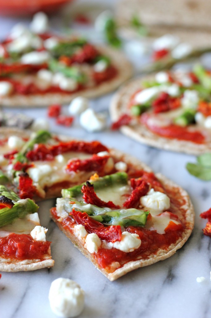 whole wheat flat bread pizza