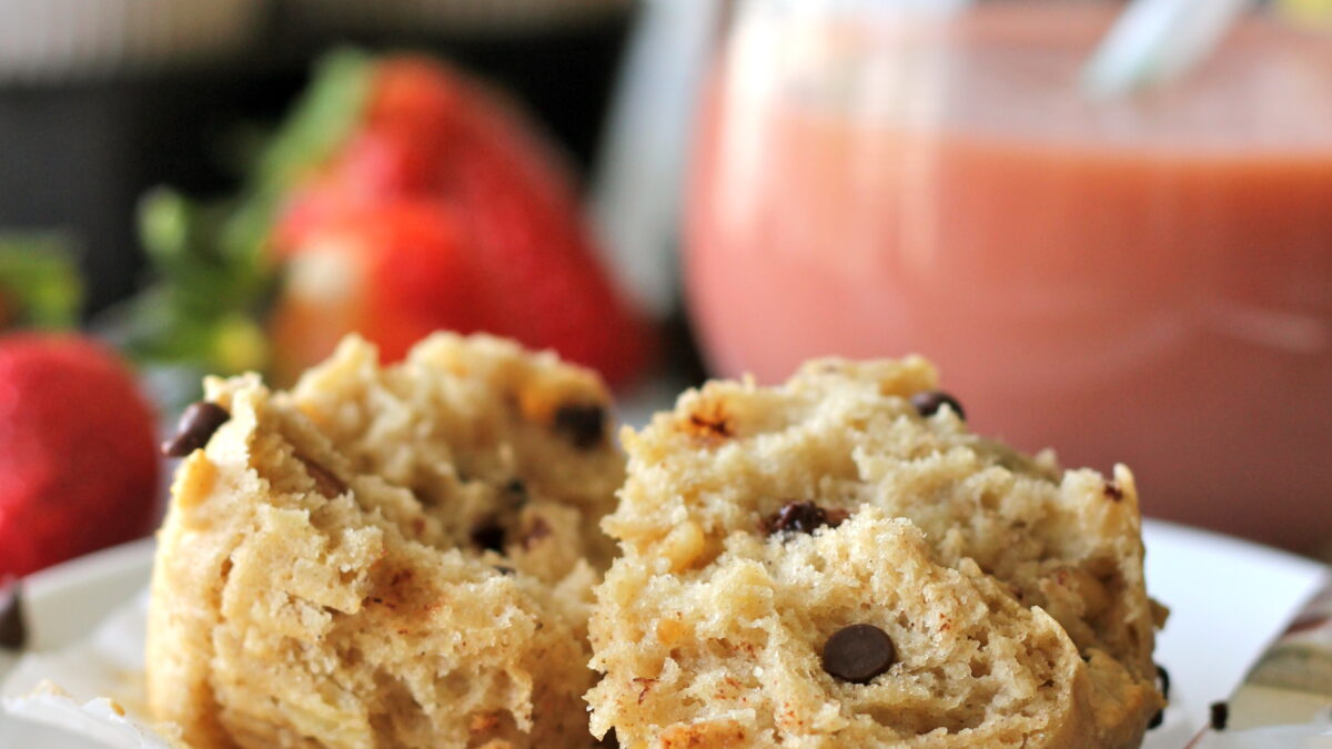 Banana Peanut Butter Chocolate Chip Muffins Damn Delicious