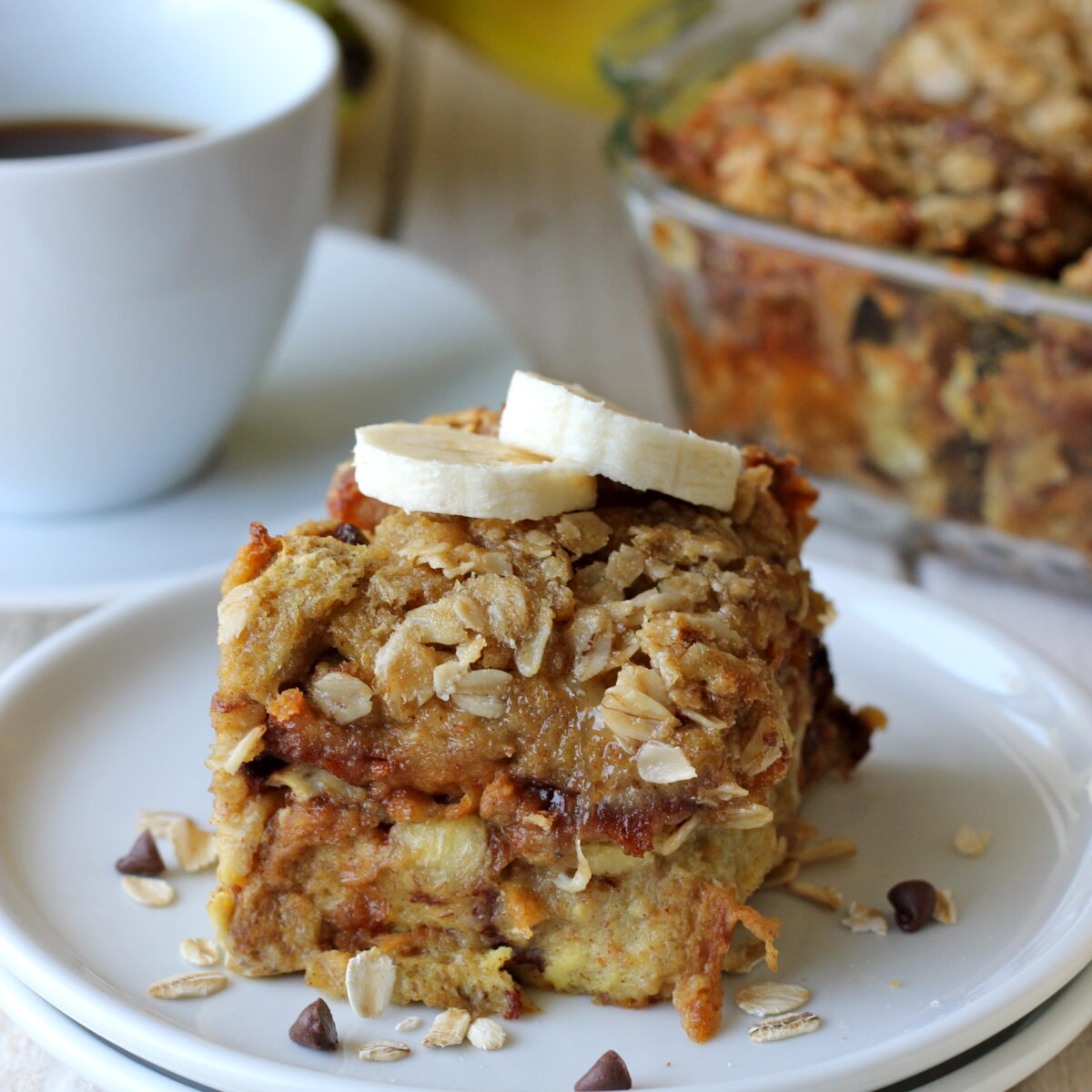 Banana Chocolate Chip Baked French Toast Damn Delicious