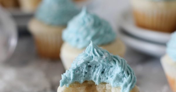 Mini Vanilla Bean Cupcakes With Vanilla Buttercream Frosting Damn Delicious