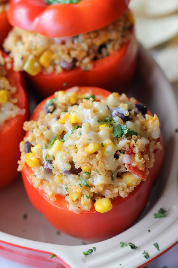 Quinoa Stuffed Bell Peppers - These stuffed bell peppers will provide the nutrition that you need for a healthy, balanced meal!