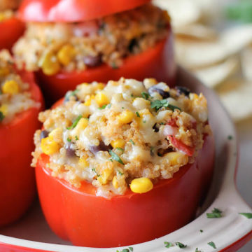 Quinoa Stuffed Bell Peppers Damn Delicious