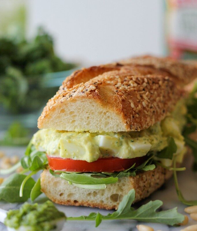 Kale Pesto Egg Salad