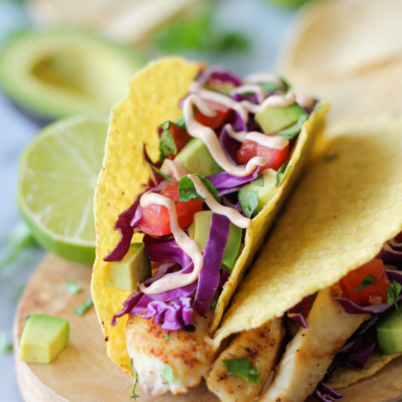 Fish Tacos with Chipotle Mayo