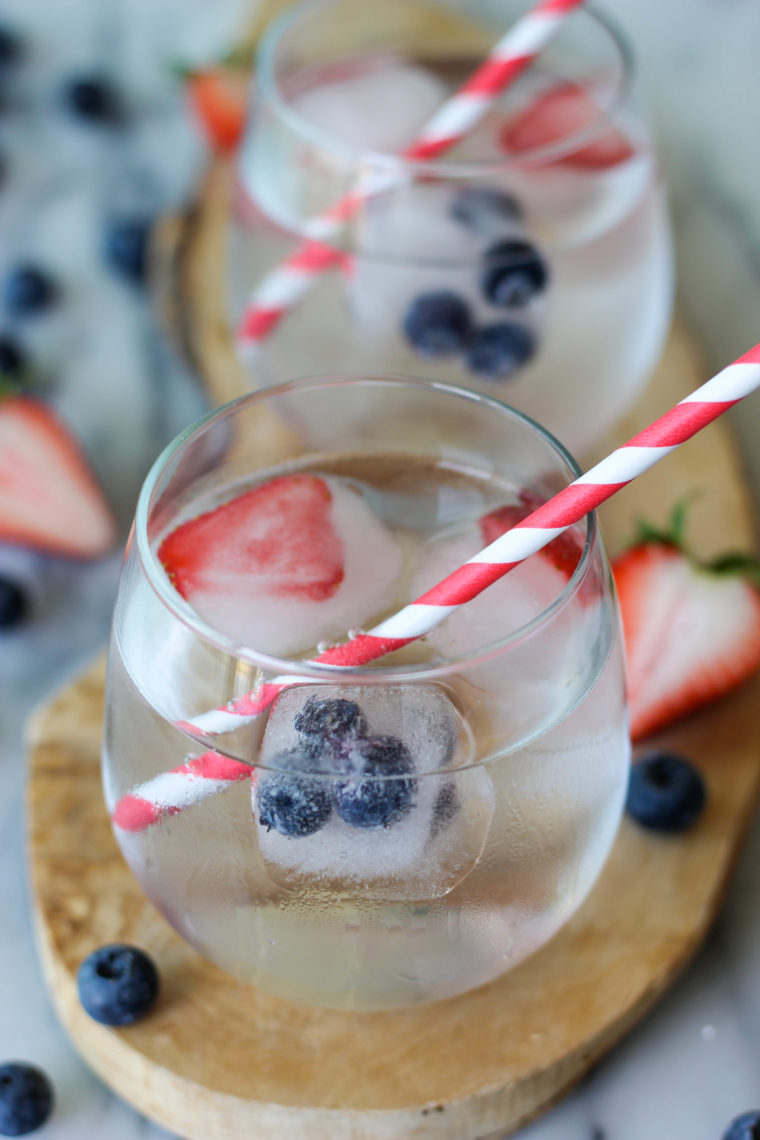 Berry Ice Cubes Damn Delicious