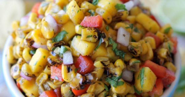 Grilled Corn Mango Salsa