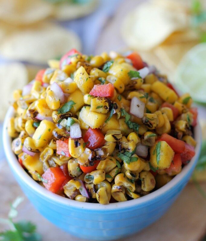 Grilled Corn Mango Salsa