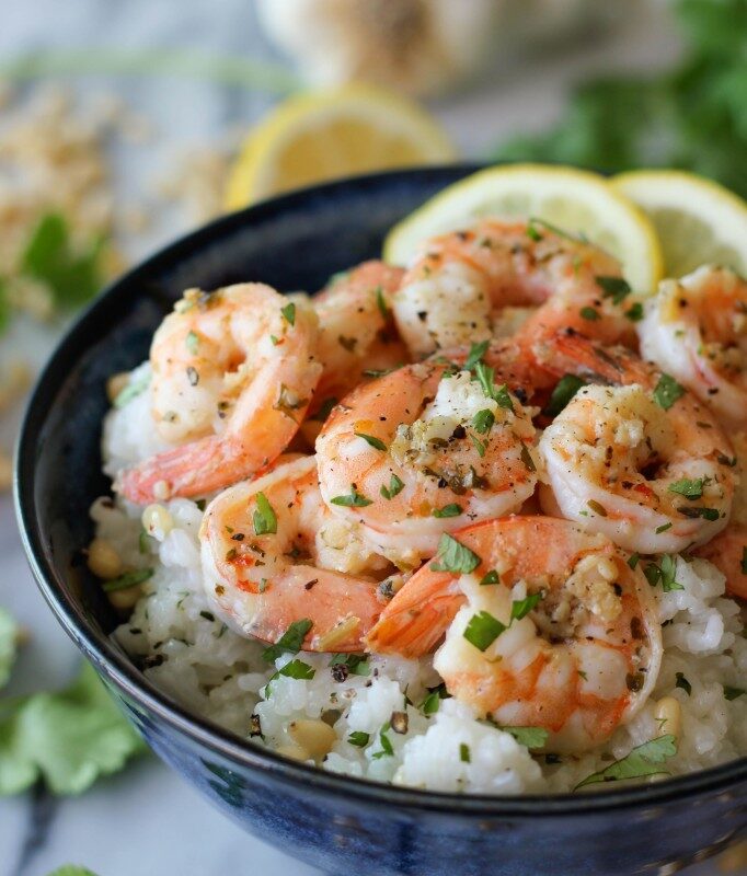 Lemon Shrimp with Garlic and Herbs