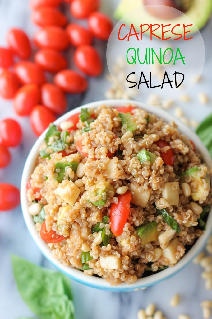 Caprese Quinoa Salad - An Italian-inspired meal made even more heart-healthy and protein-packed with quinoa!