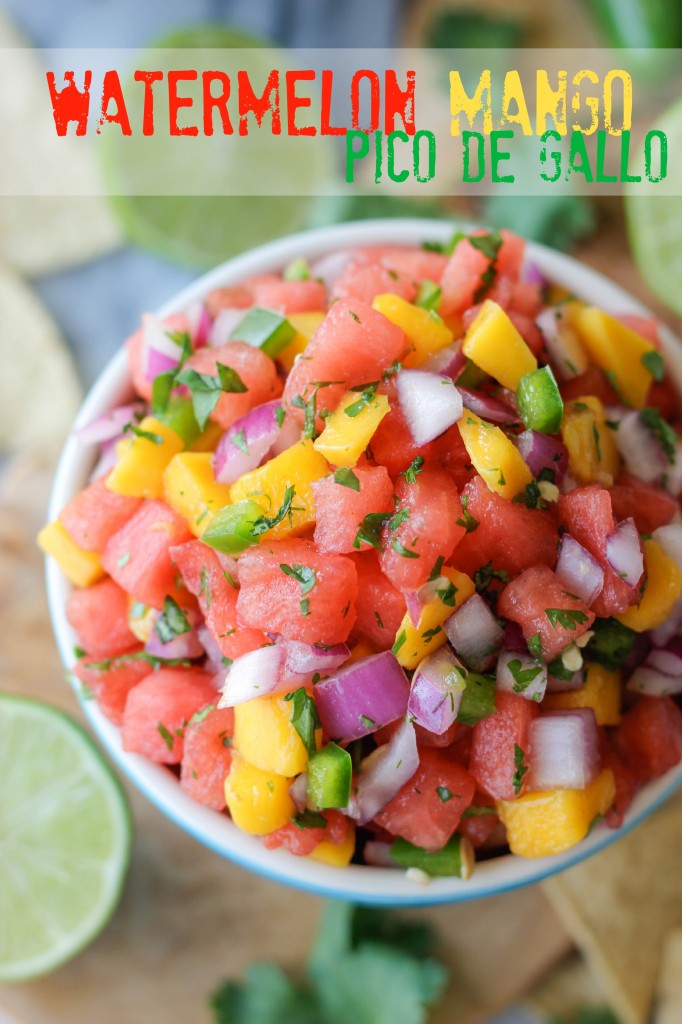 Watermelon Mango Pico de Gallo - Damn Delicious