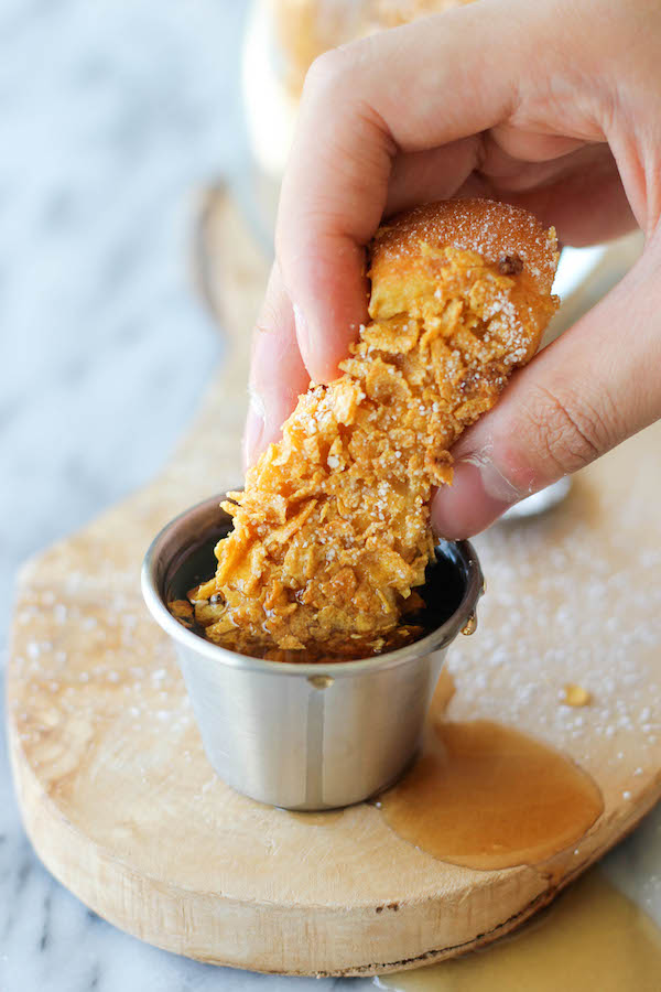 Corn Flakes French Toast Sticks - Makes for the perfect, quick and easy breakfast for everyone in the family!