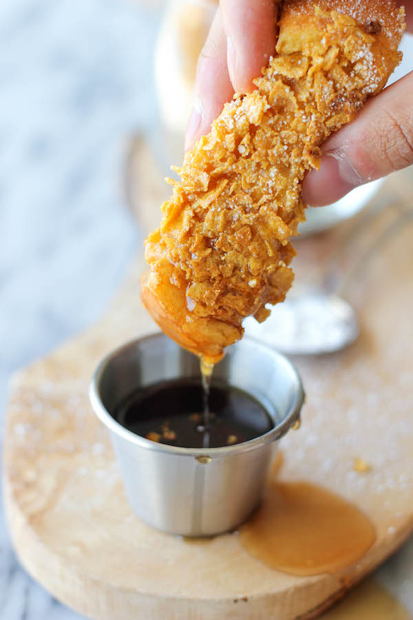 Corn Flakes French Toast Sticks - Makes for the perfect, quick and easy breakfast for everyone in the family!