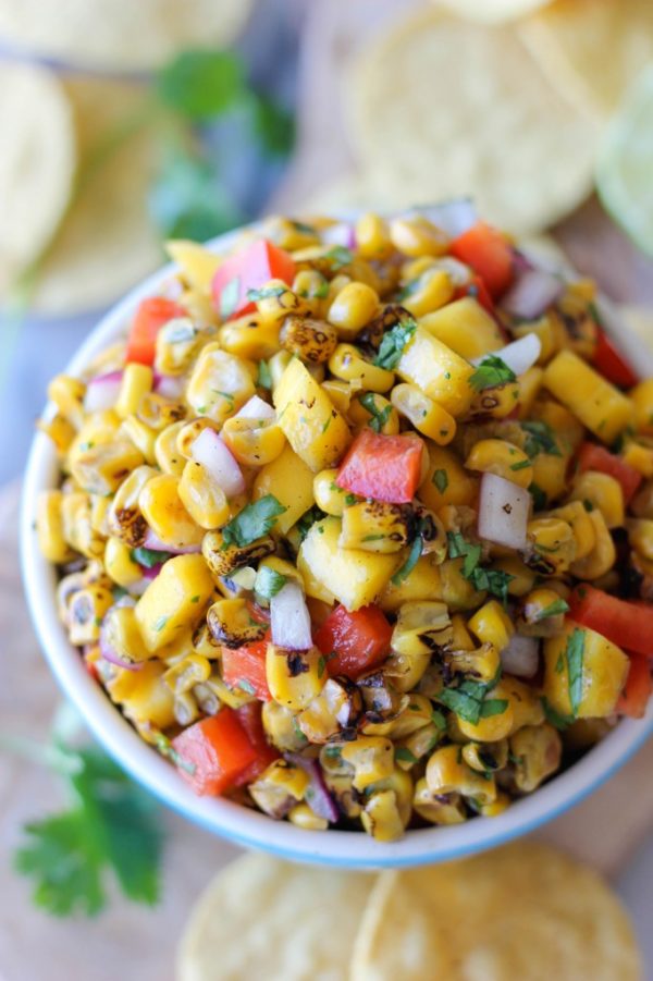 Grilled Corn Mango Salsa Damn Delicious