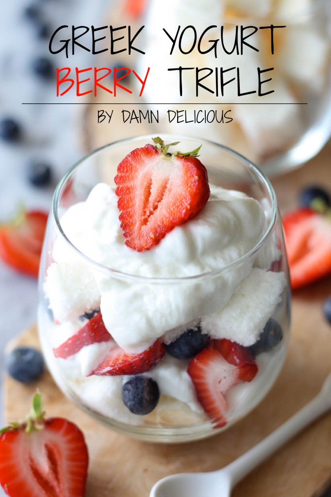 Greek Yogurt Berry Trifle - Damn Delicious