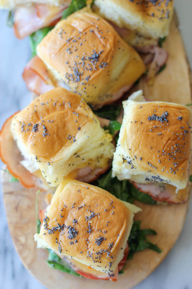 Baked Ham and Cheese Sliders - Damn Delicious