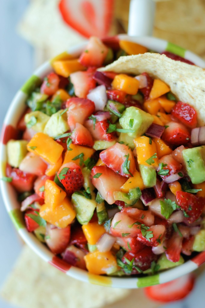 Strawberry Avocado Pico de Gallo - A refreshing combination of sweetness and tanginess!