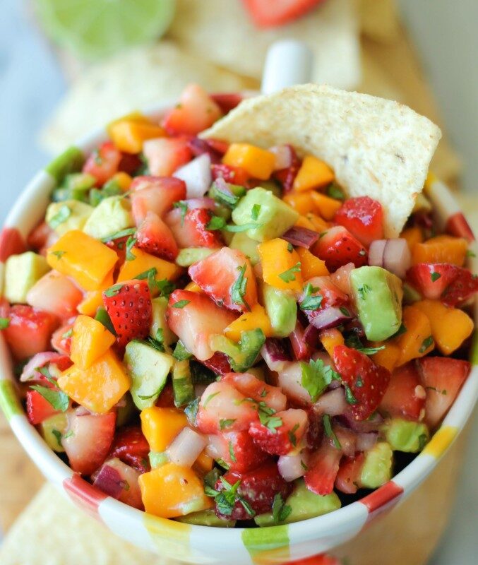 Strawberry Avocado Pico de Gallo