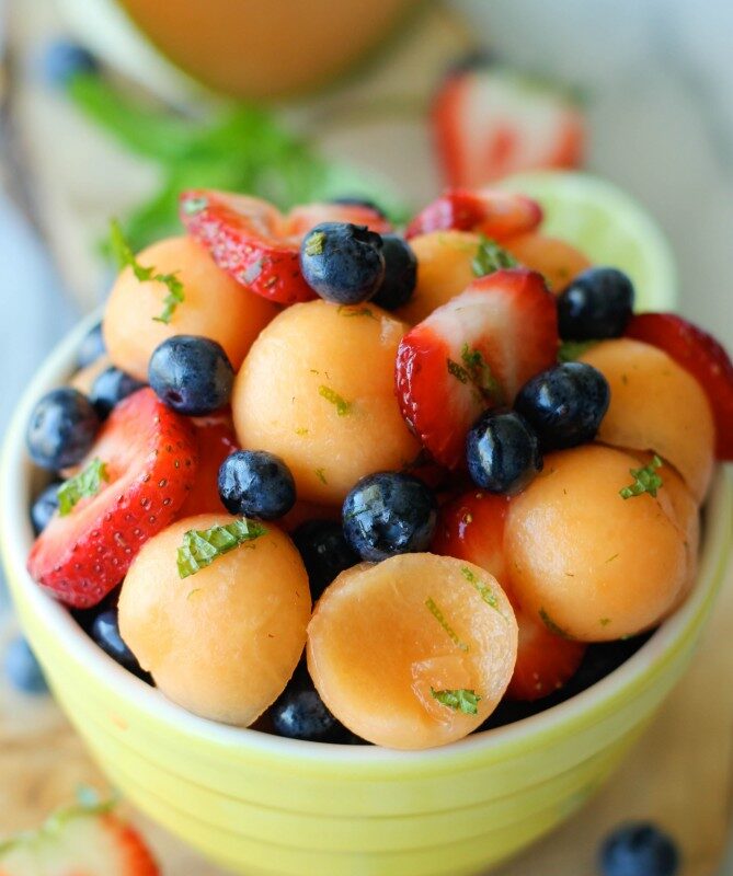 Berry Cantaloupe Salad