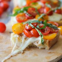 Baked Tomato Bruschetta