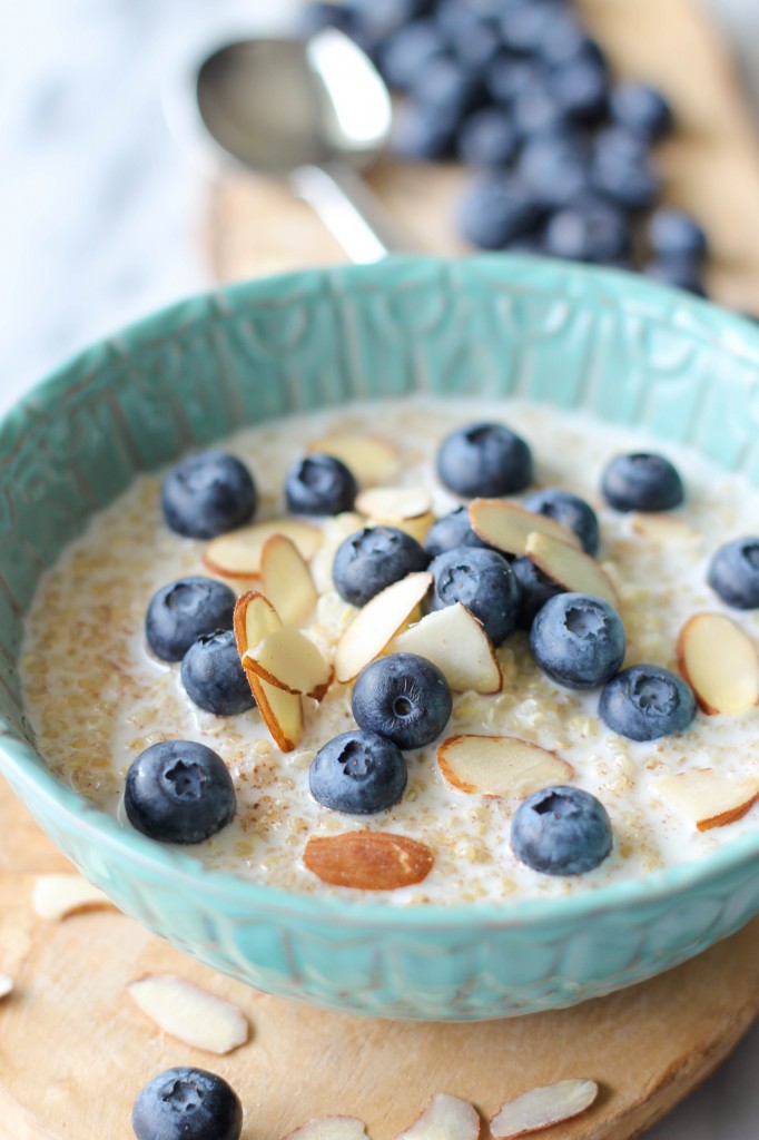 Blueberry Breakfast Quinoa | Wholesome Quinoa Recipes