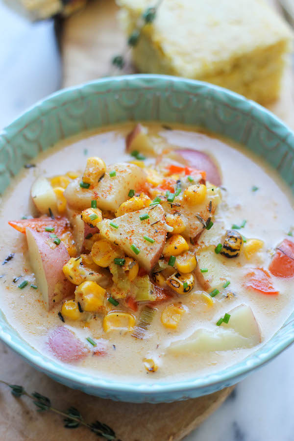 Potato Corn Chowder - Damn Delicious